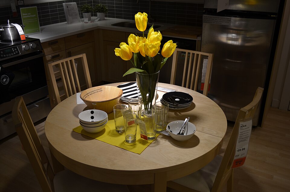 IKEA showroom with living room furniture